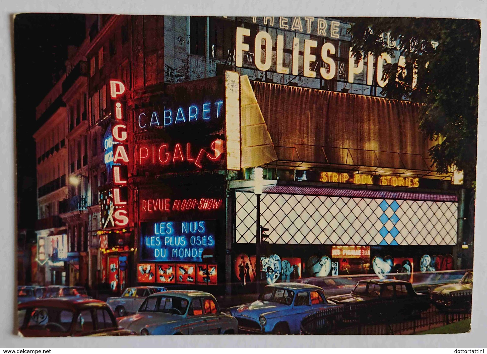 PARIS LA NUIT - PLACE PIGALLE - Cabaret Folies - Nude Show - Theatre - Vg F3 - Parigi By Night