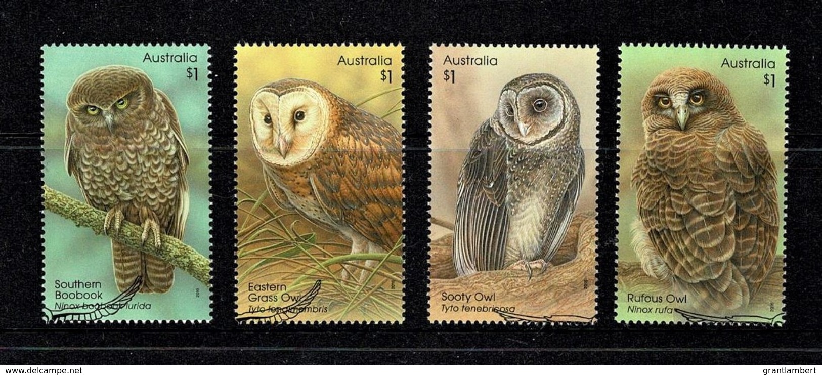 Australia 2016 Owls Set Of 4 Used - Usati