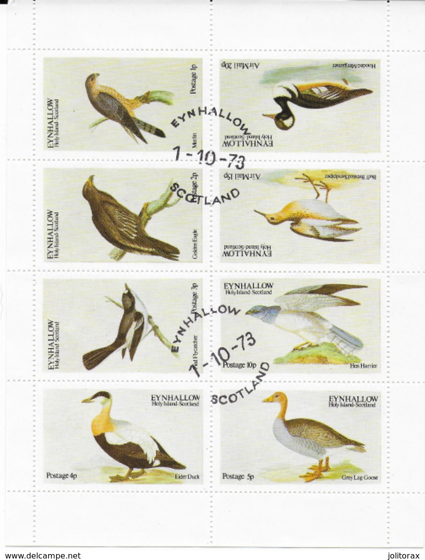 Bloc Canard , Oiseaux Ecosse Oblitéré - Entenvögel
