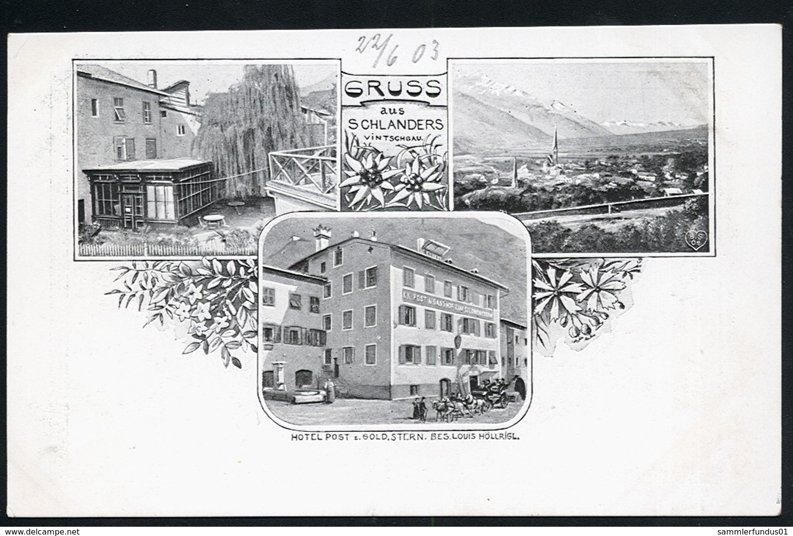 AK/CP Schlanders Vintschgau  Tirol  Trentino Alto  Silandro  Bolzano  Ungel/uncirc 1900  Erhaltung/Cond. 1-/2  Nr. 00954 - Bolzano (Bozen)