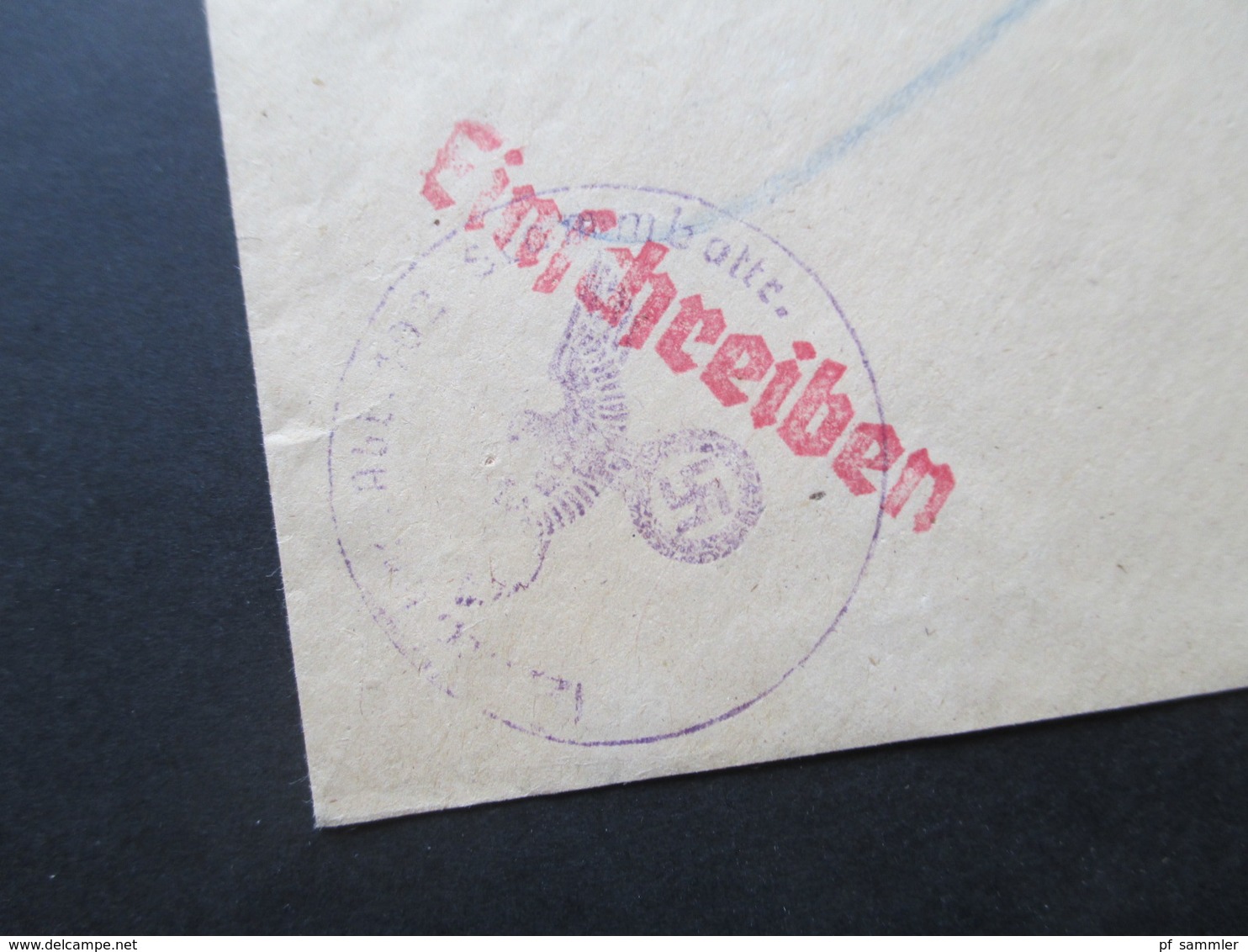 Böhmen Und Mähren 1943 Einschreiben Deutsche Dienstpost Olmütz An Das Wehrmeldeamt In Wien 10 Ostmark Feldpost 2.WK - Covers & Documents