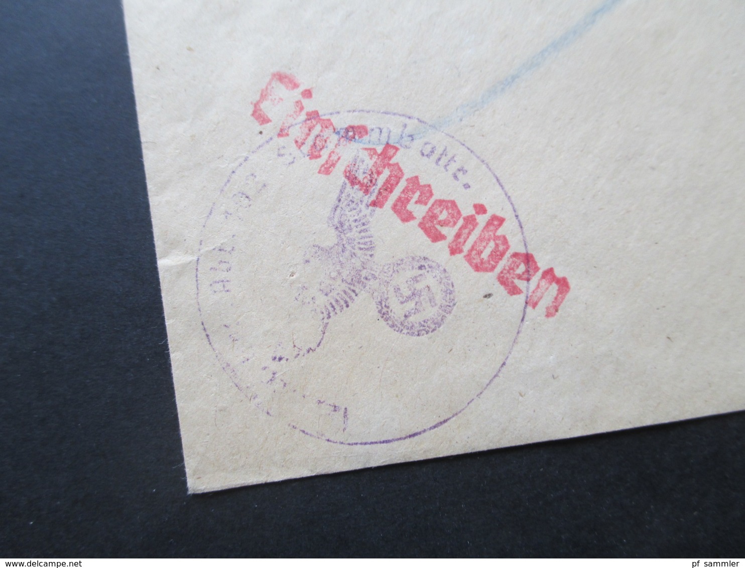 Böhmen Und Mähren 1943 Einschreiben Deutsche Dienstpost Olmütz An Das Wehrmeldeamt In Wien 10 Ostmark Feldpost 2.WK - Storia Postale
