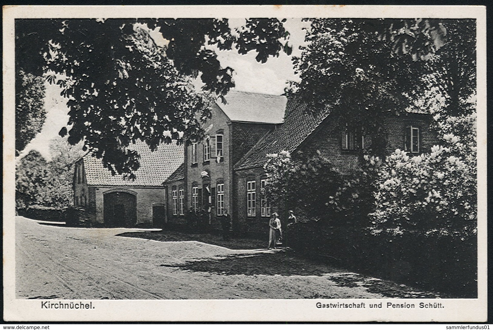 AK/CP Kirchnüchel  Gasthaus Schütt  Lütjenburg     Gel/circ.  1929  Erhaltung/Cond. 2  Nr. 00970 - Luetjenburg