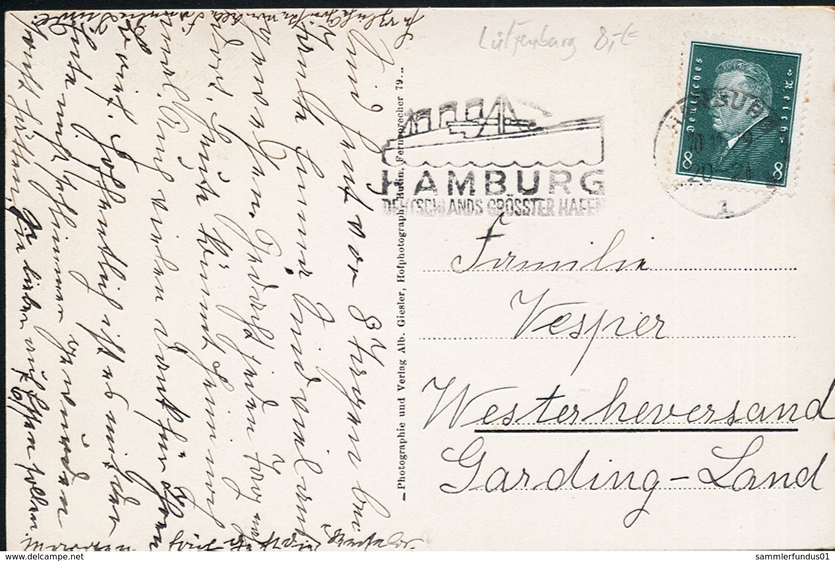 AK/CP Kirchnüchel  Gasthaus Schütt  Lütjenburg     Gel/circ.  1929  Erhaltung/Cond. 2  Nr. 00970 - Lütjenburg