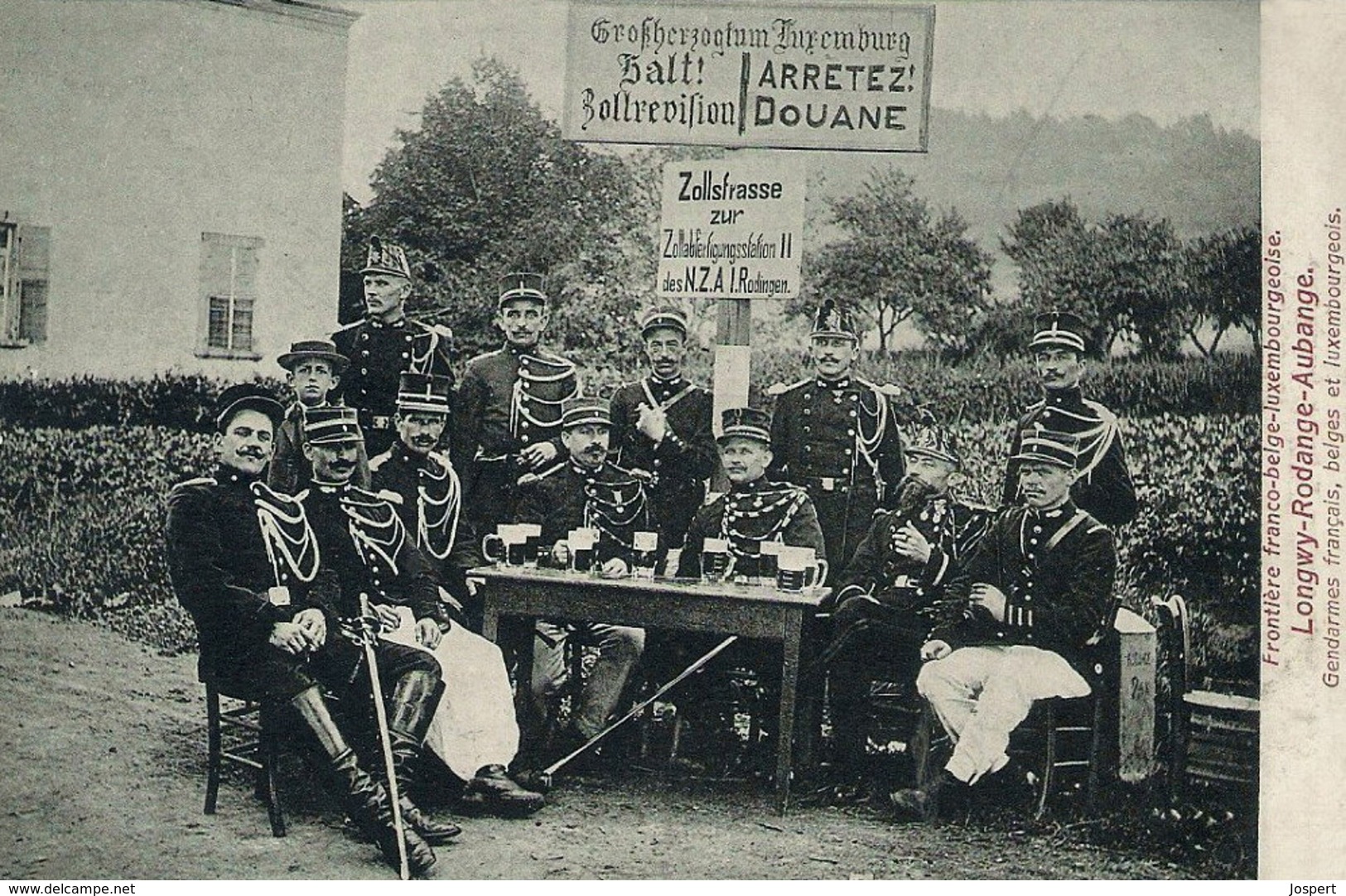 RPCP: Aubange, Longwy, Rodange,  Aubange. Gendarmes Français , Belges Et Luxembourgeois, 2 Scans - Lugares