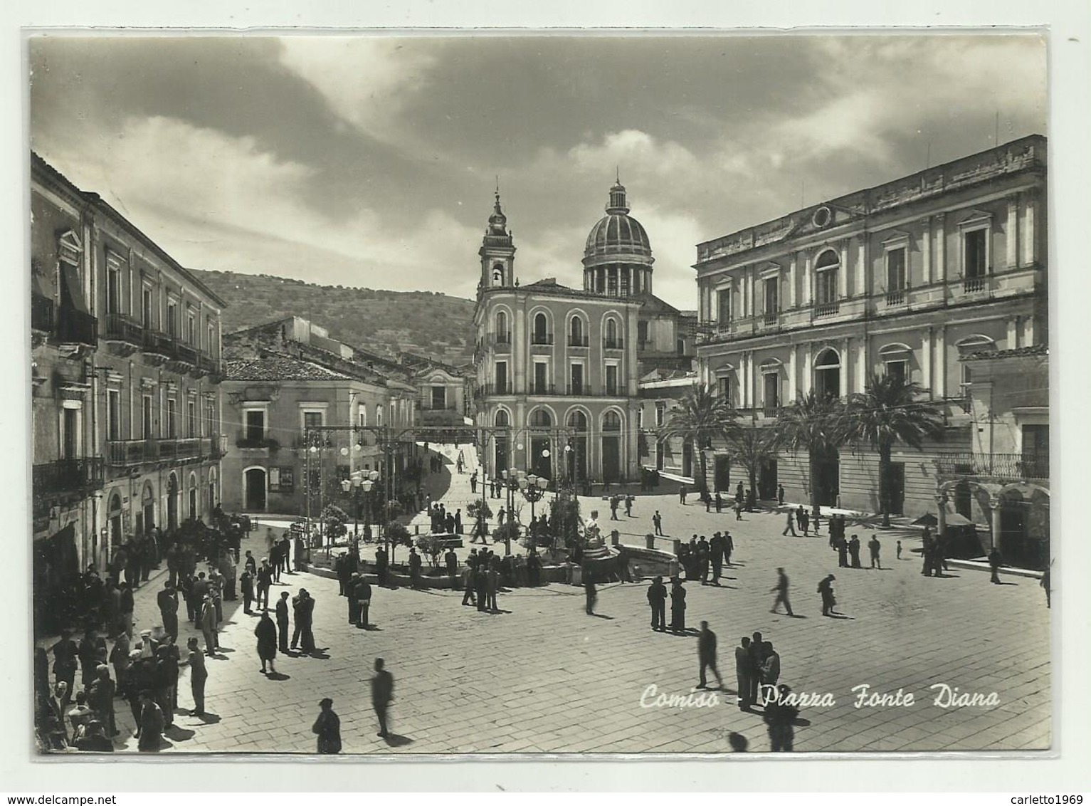 COMISO - PIAZZA FONTE DIANA - VIAGGIATA   FG - Ragusa