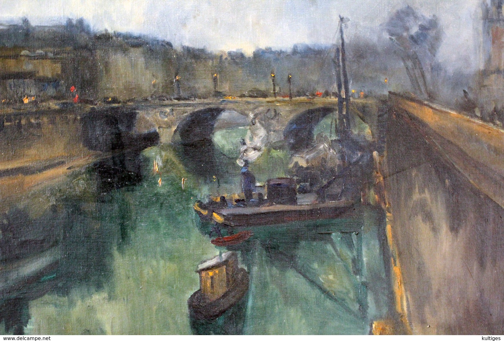 Vitalis Morin (Frankreich, 1867-1936) "Paris", Öl Auf Leinwand über Keilrahmen - Huiles