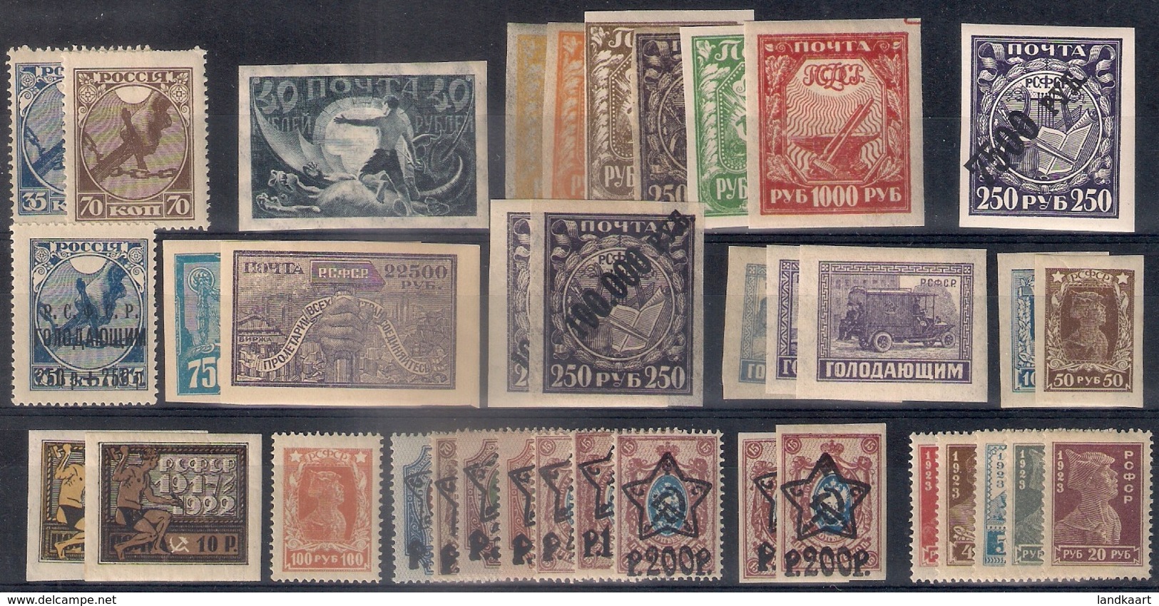 Russia 1918-23, Selection, MNH OG - Unused Stamps