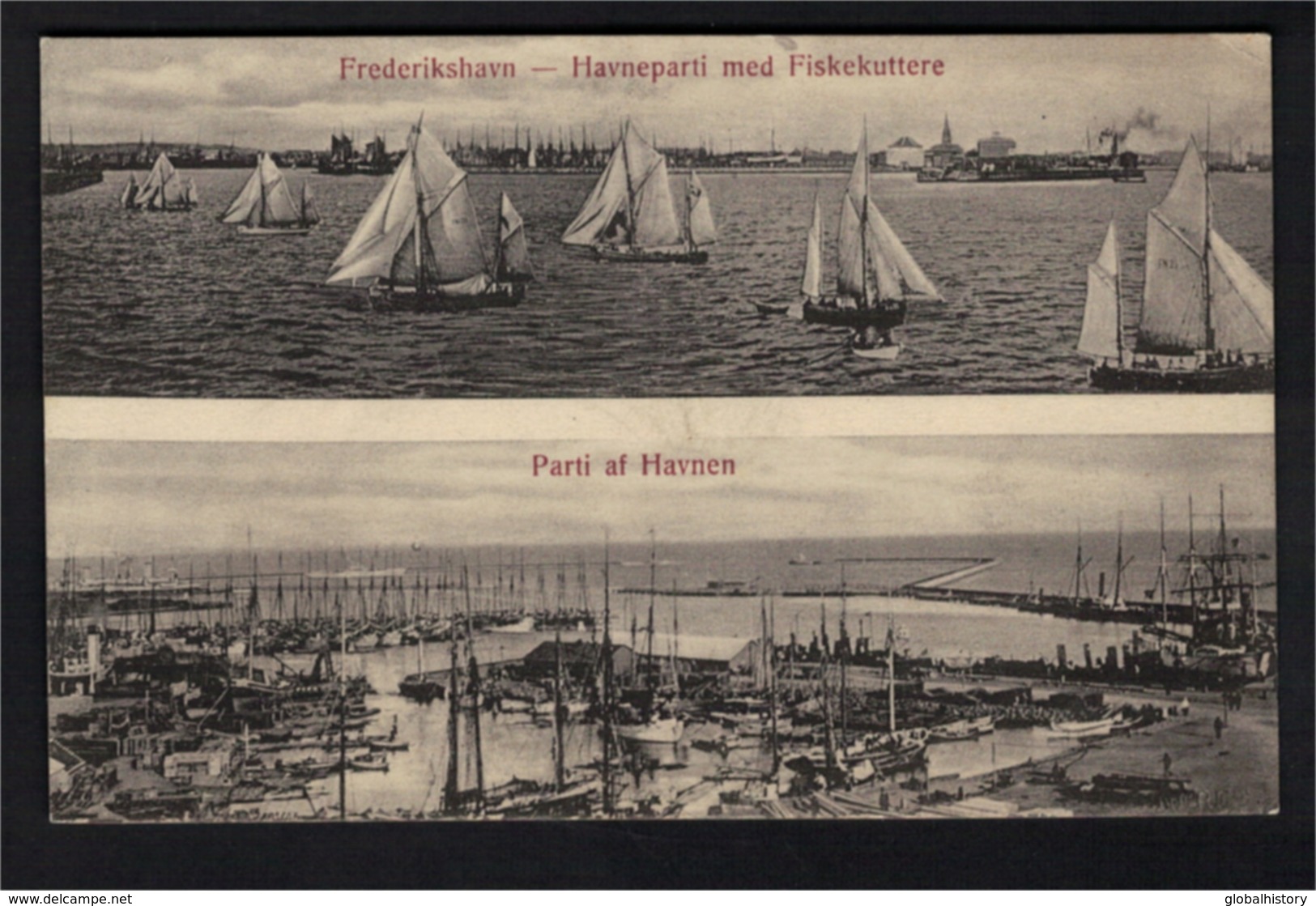 DF1290 - DENMARK - FREDERIKSHAVN - HAVNPARTI MED FISKEKUTTERE - HARBOUR - Denemarken