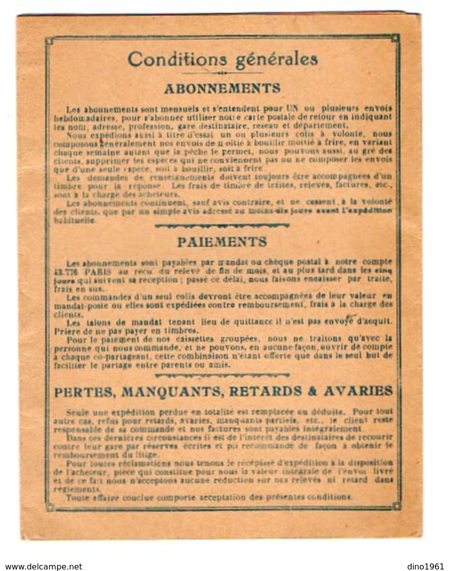 CPA 2853 - Carte Postale Type Dépliant Publicitaire  ( Rare ) - Pêche / Pêcherie Centrale à BOULOGNE - SUR - MER - Boulogne Sur Mer