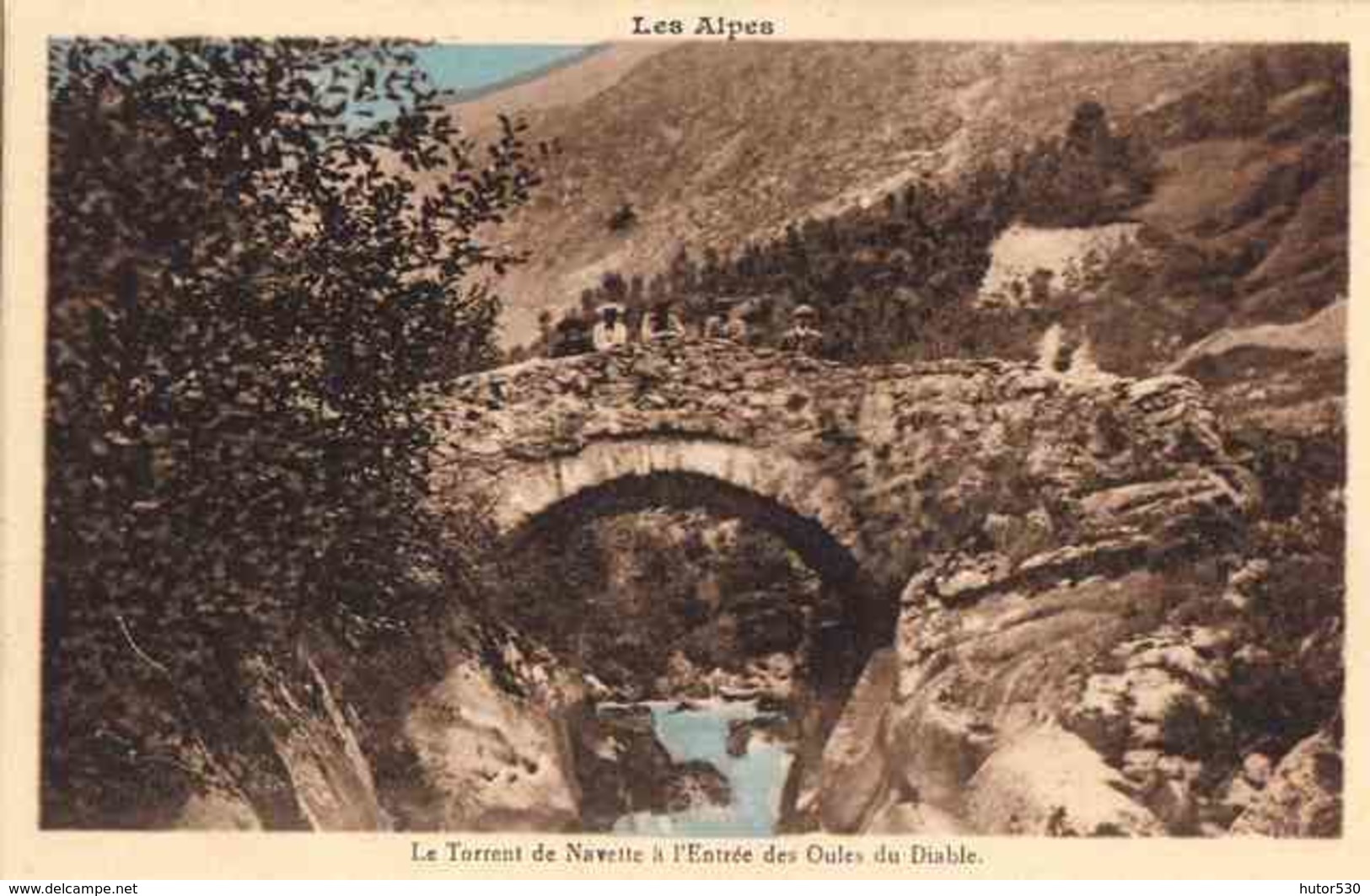 CPA LES ALPES - LE TORRENT DENAVETTE A L'ENTREE DES OULES DU DIABLE - Autres & Non Classés