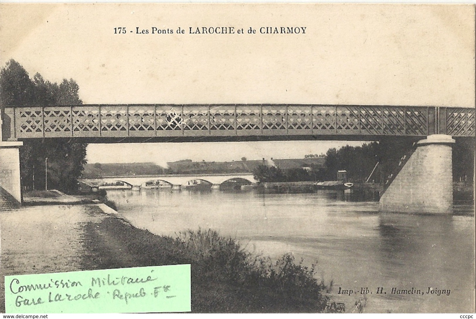 CPA Les Ponts De Laroche Et Charmoy Cachet Militaire - Charmoy