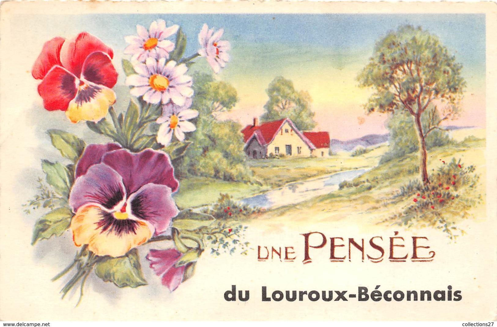49-LE-LOUROUX-BECONNAIS- UNE PENSEE - Le Louroux Beconnais