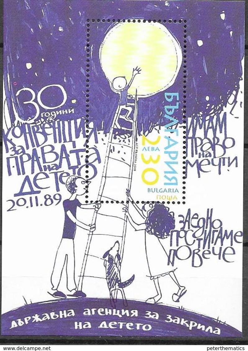 BULGARIA, 2019, MNH, CHILDREN'S RIGHTS, CONVENTION ON CHILDRENS RIGHTS, S/SHEET - Fairy Tales, Popular Stories & Legends