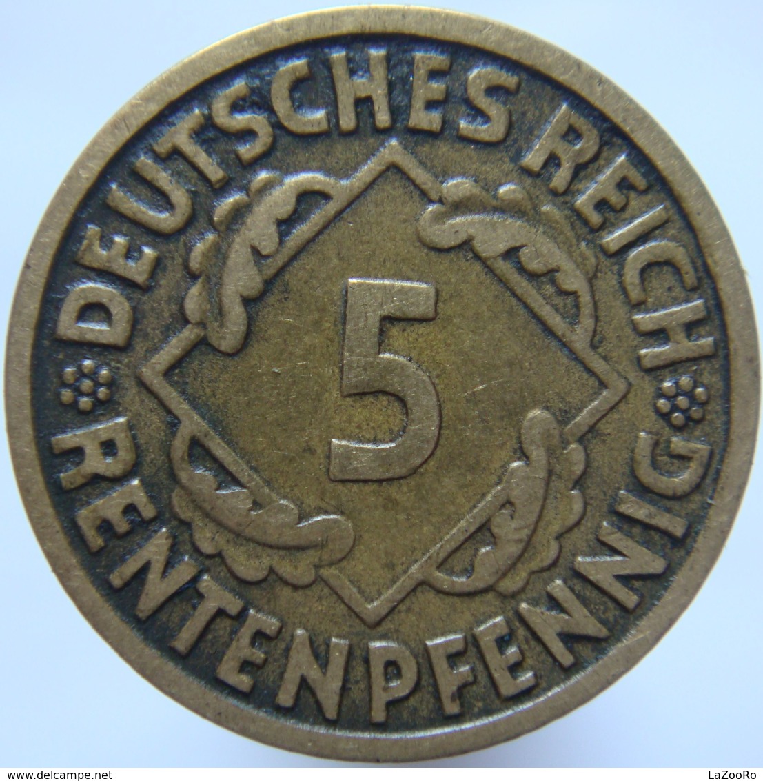 LaZooRo: Germany 5 Pfennig 1924 J XF / UNC - 5 Rentenpfennig & 5 Reichspfennig