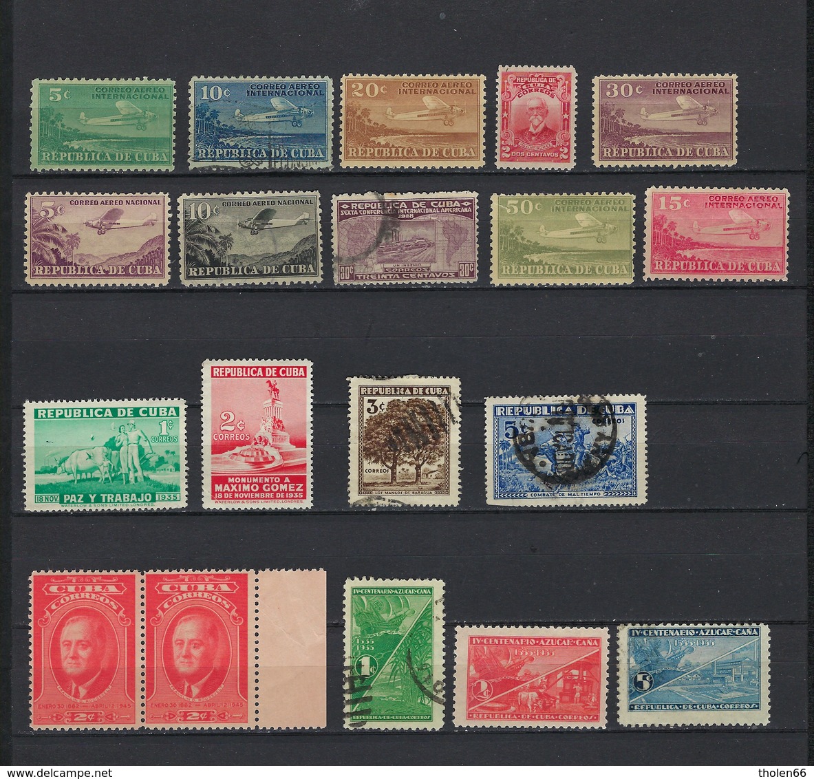Cuba Lot Of Stamps Year Between 1928 - 1937 (lot 224) - Lots & Serien