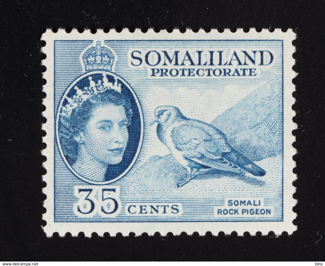 Somaliland 1953 - 58 QE2 35ct Blue MM SG 142 MNH ** - Somaliland (Protectorate ...-1959)