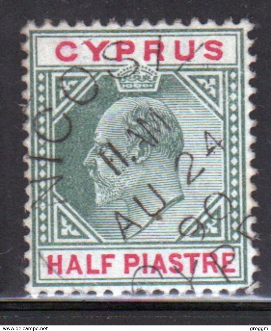Cyprus 1902 Single Edward VII Half A Pisatre Stamp From The Definitive Set. - Cipro (...-1960)