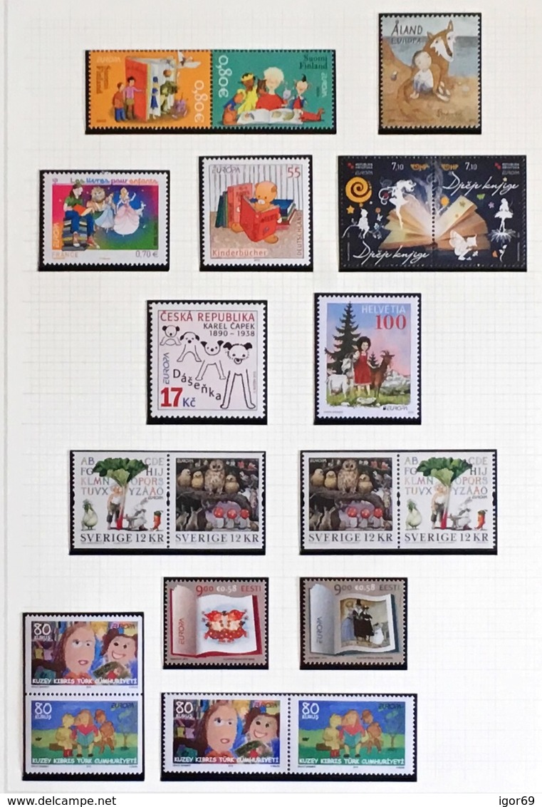 2010 Europa-CEPT Children books complete year set with blocks and sheets from booklets