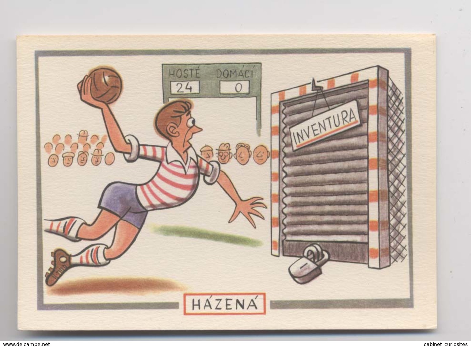 HANDBALL - Humour - Hazena - Hosté - Damaci - Tir Au But - Illustrateur Otakar Štembera - Handball