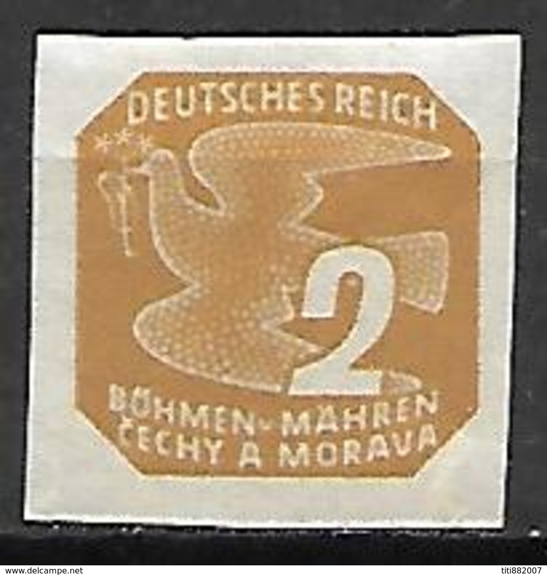 BOHEME MORAVIE   -   1943.    Timbres Pour Journaux .  Y&T N° 11 *.  Colombe De La Paix - Unused Stamps