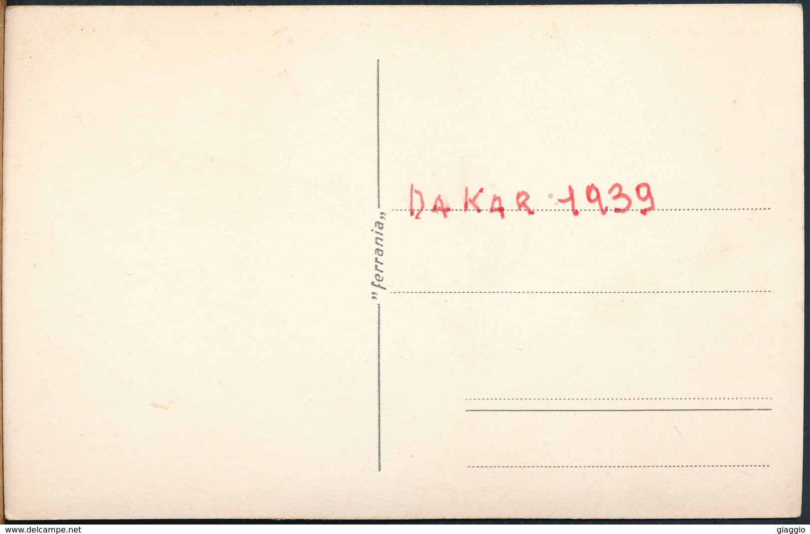 °°° 19054 - SENEGAL - DAKAR - 1939 °°° - Senegal