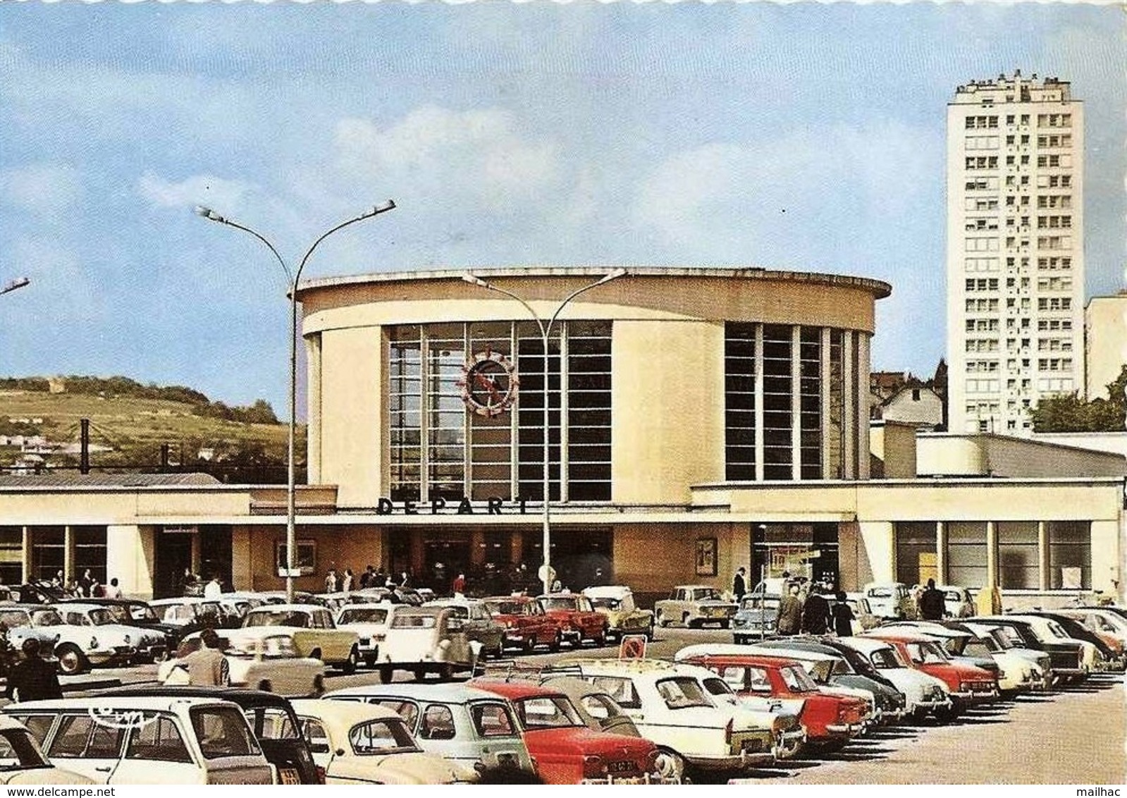 D 21 - DIJON - Gare Et Tour Bagatelle - CPSM Voyagée 1971 - Dijon