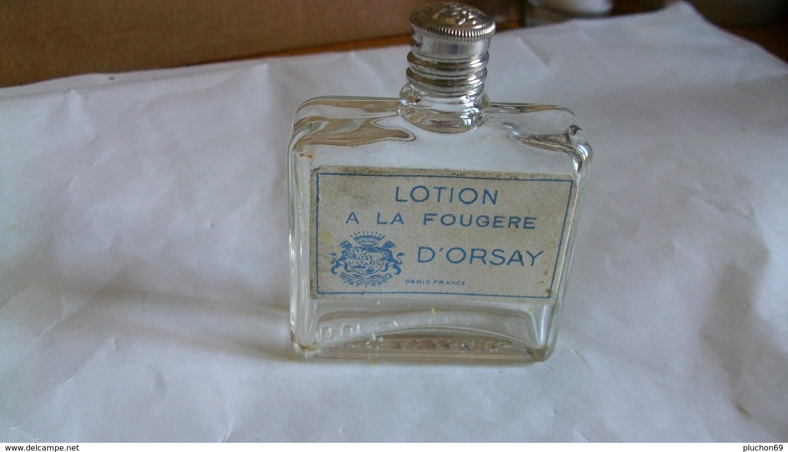 Lotion D'Orsay " A La Fougère  " Flacon Vide Ancien - Autres & Non Classés