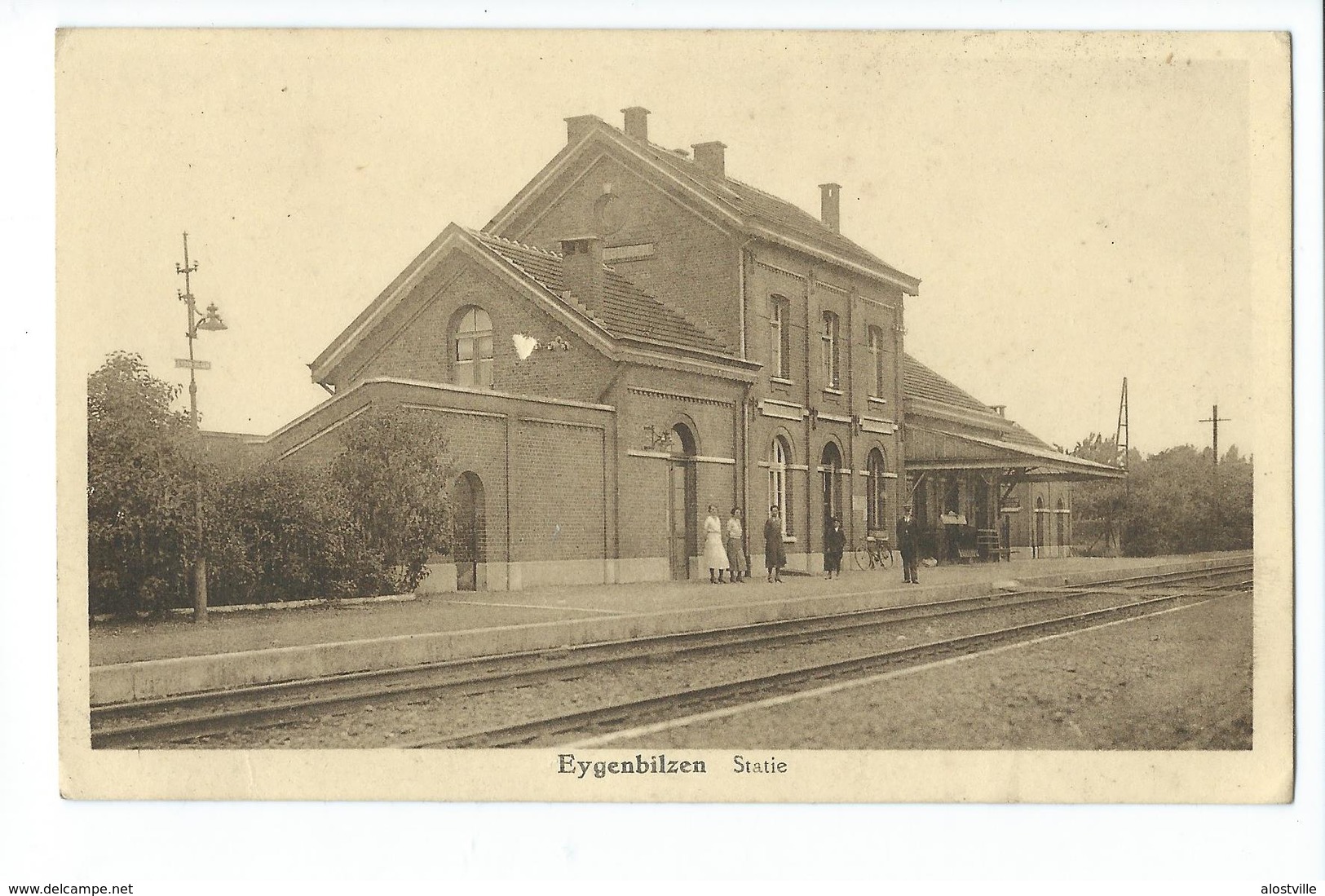 Eigenbilzen Cpa Pk Station Gare Statie - Bilzen