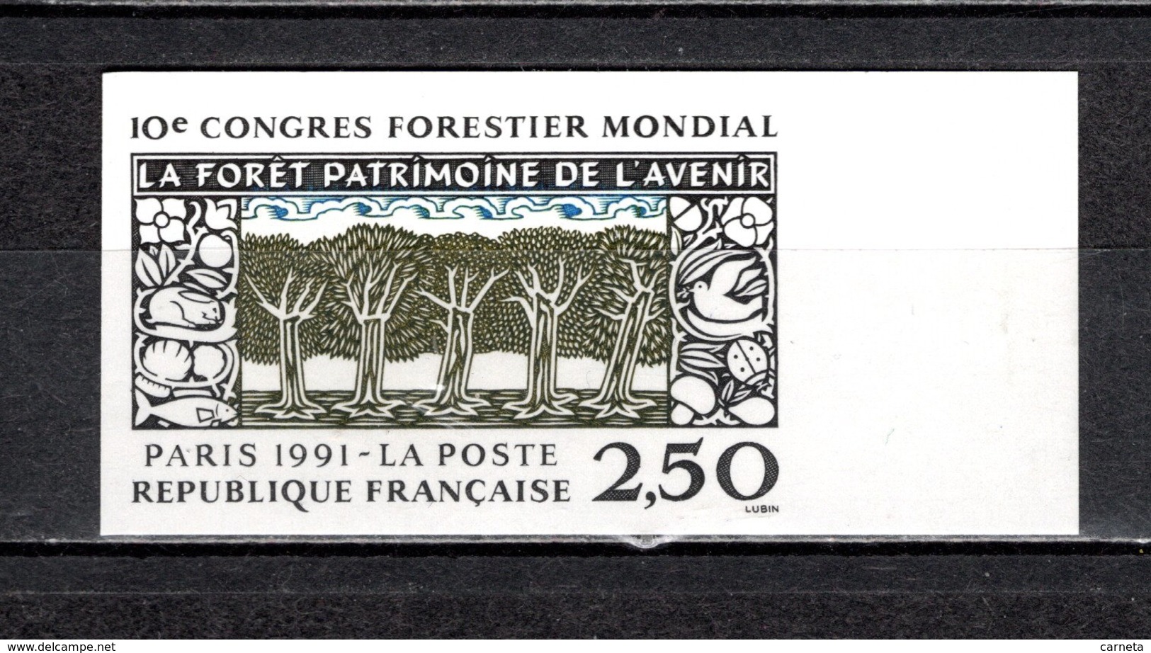 FRANCE  N° 2725a   NON DENTELE  NEUF SANS CHARNIERE  COTE 20.00€   CONGRES FORESTIER - Non Classés