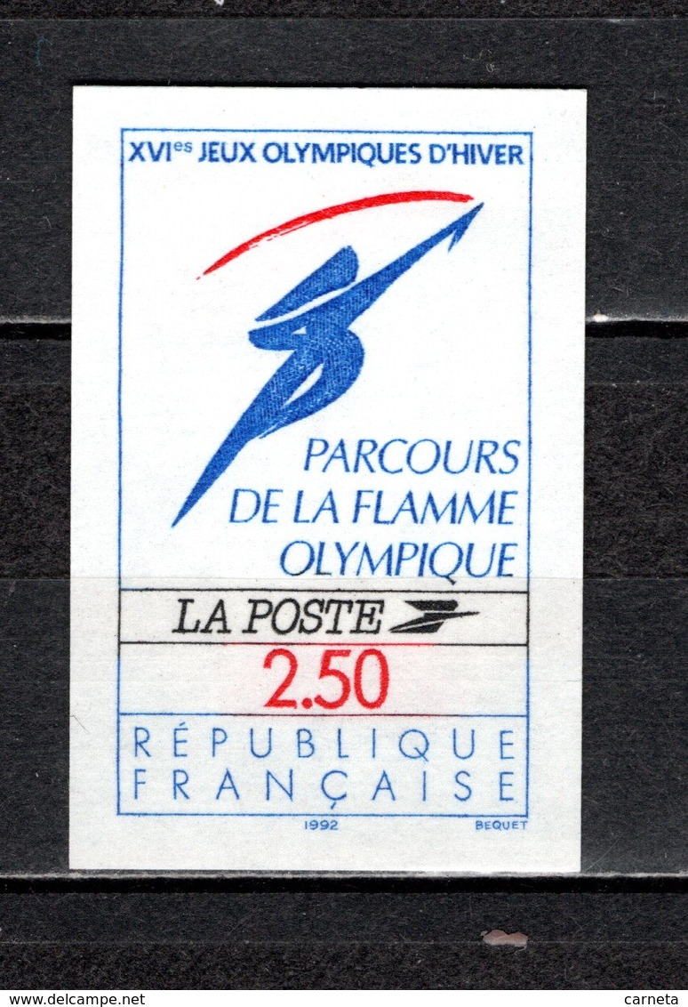 FRANCE  N° 2732a   NON DENTELE  NEUF SANS CHARNIERE  COTE 45.00€   FLAMME OLYMPIQUE - Non Classés