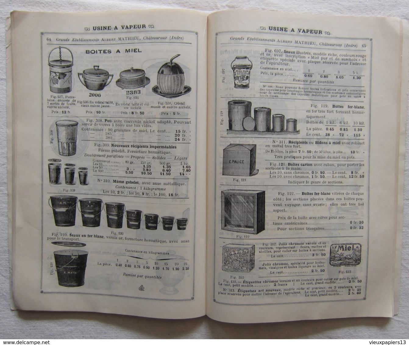 TB Catalogue ~1910 Gds Ets d'Apiculture & d'Aviculture Albert Mathieu Chateauroux Indre - 118 pages  nombreuses gravures