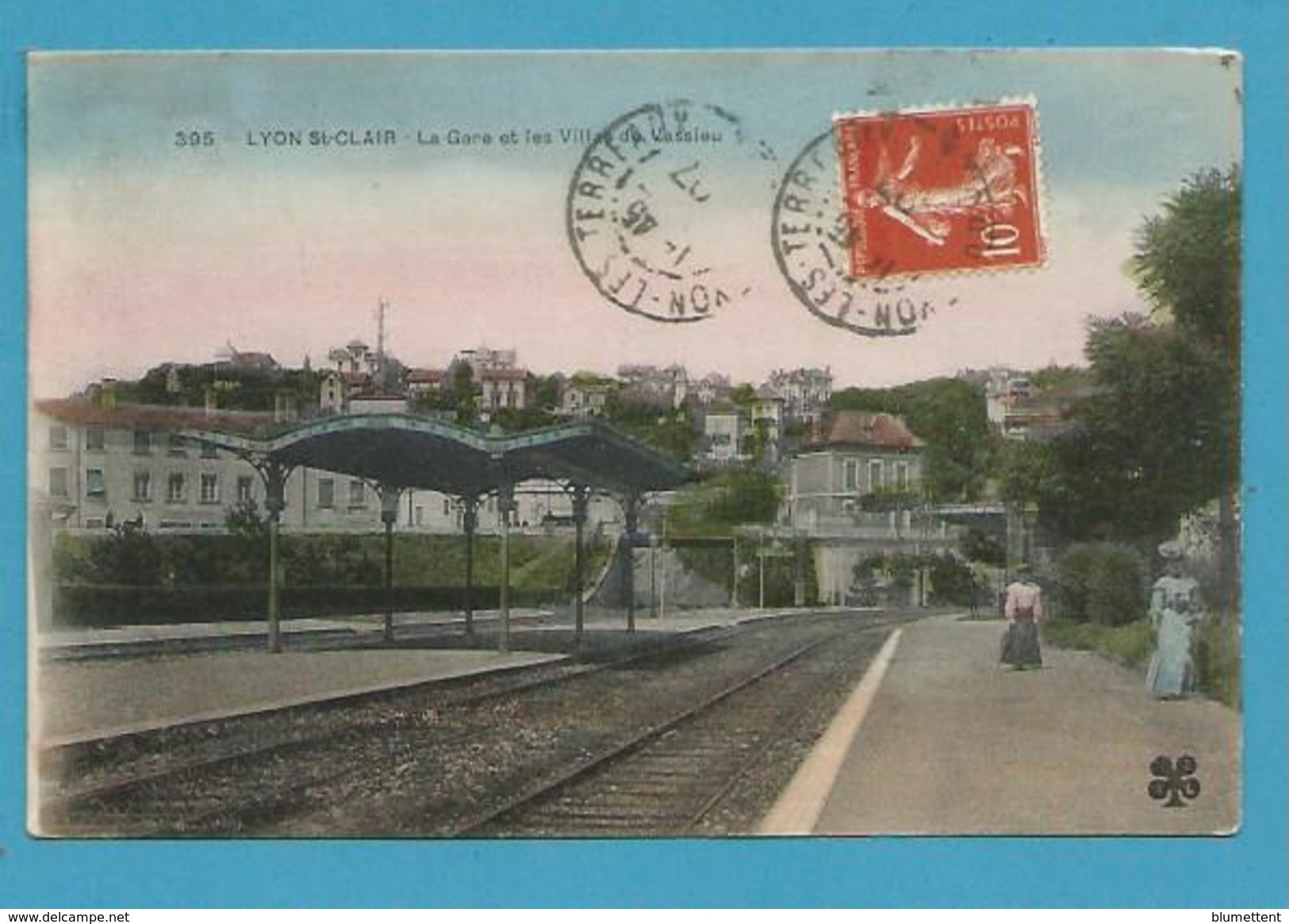 CPA 395 - Chemin De Fer La Gare Et Les Villas De Vassieu LYON-ST-CLAIR 69 - Sonstige & Ohne Zuordnung