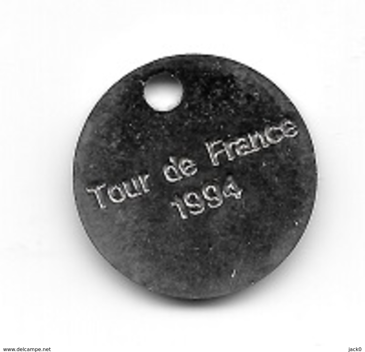Jeton De Caddie  Sport  Cyclisme, LA  POLICE  NATIONALE  Proche  De  Vous  Verso  Tour  De  France  1994  Recto  Verso - Jetons De Caddies