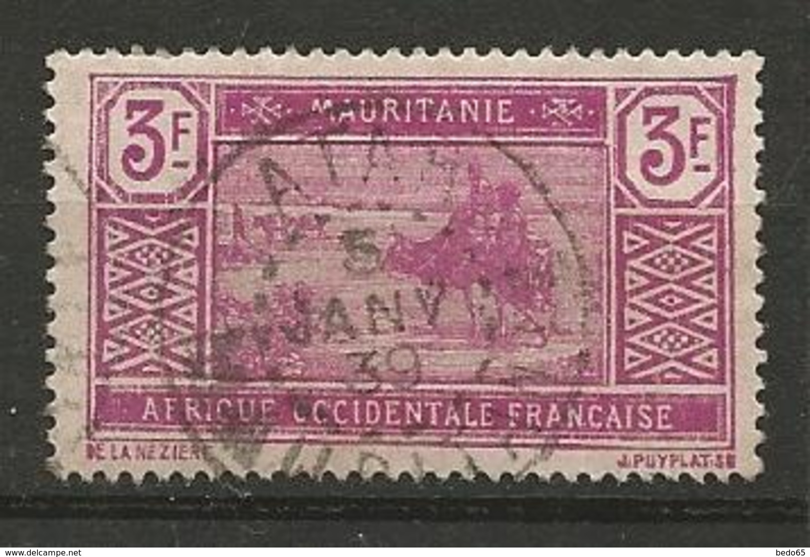 MAURITANIE N° 61 CACHET ATAR - Used Stamps