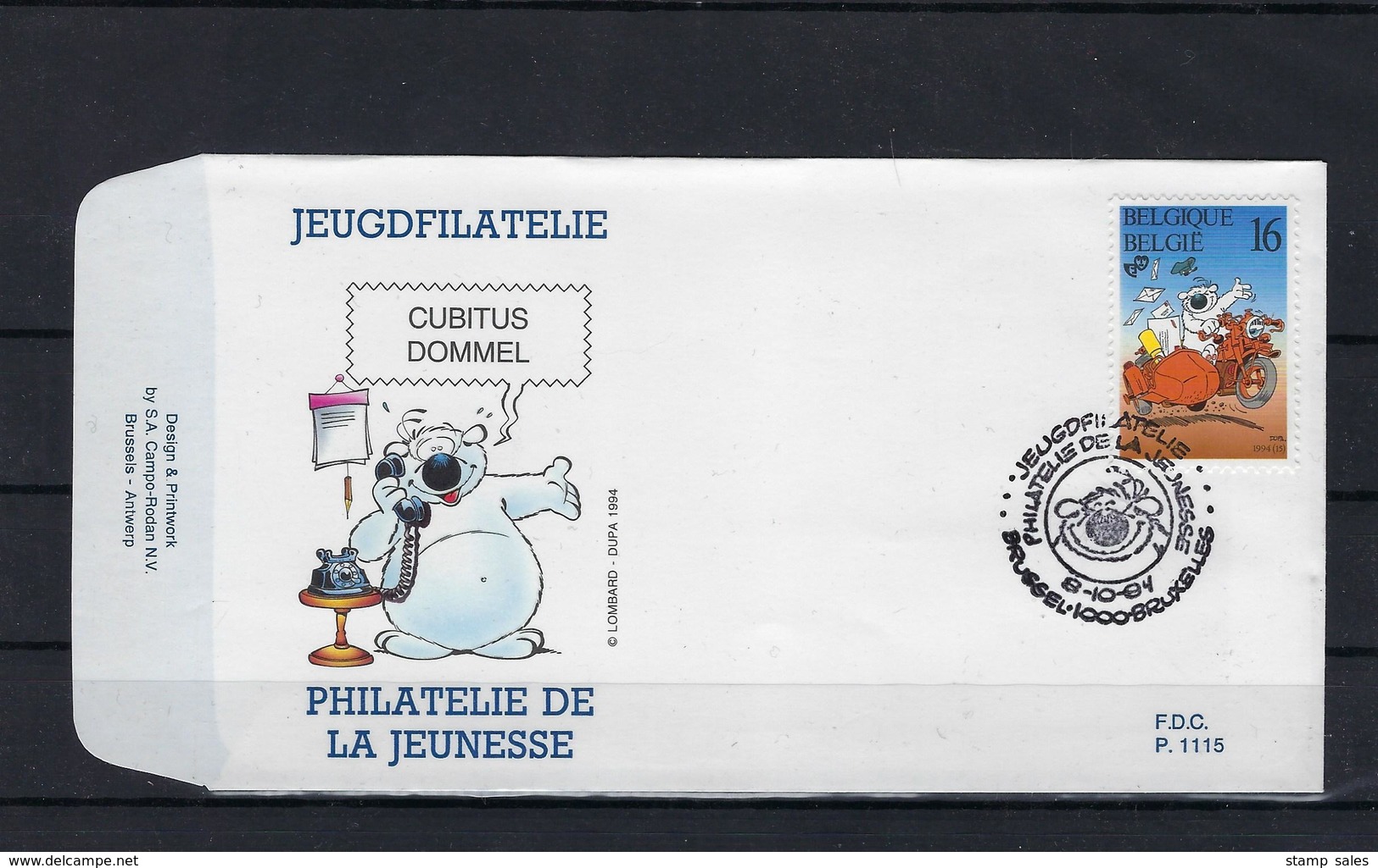 N°2578FDC GESTEMPELD Brussel - Bruxelles COB 11,00 SUPERBE - 1991-2000