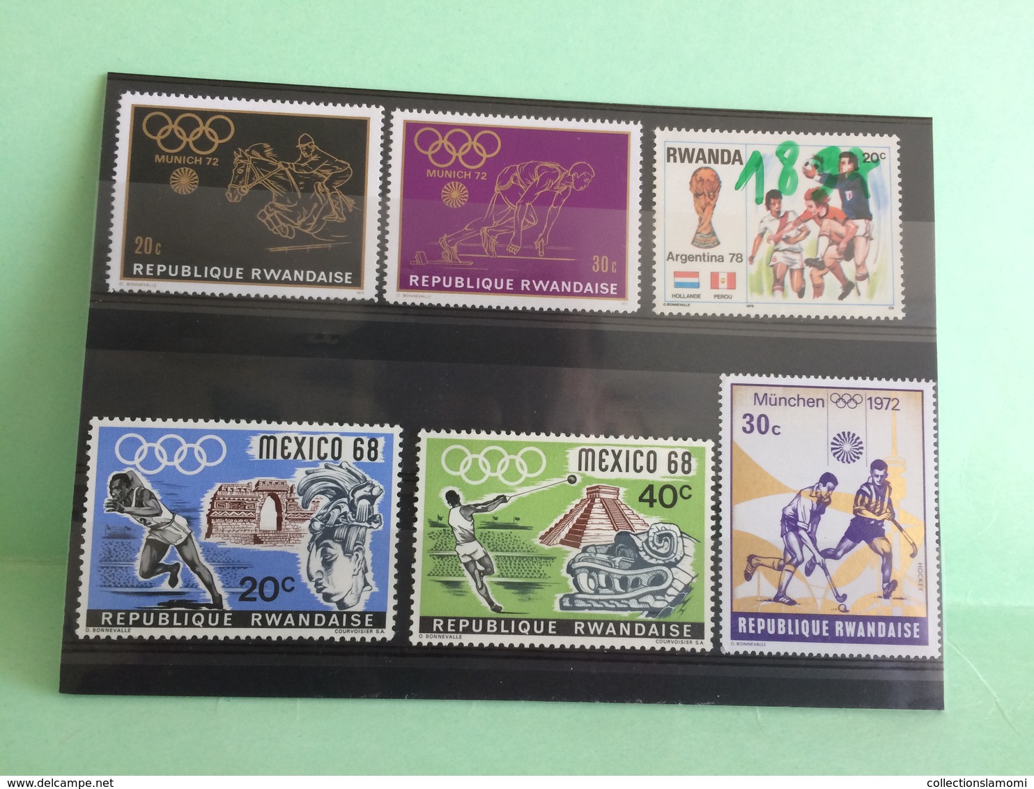 Lot timbres neufs, Afrique Lot Rwandaise voir photos (n°11)