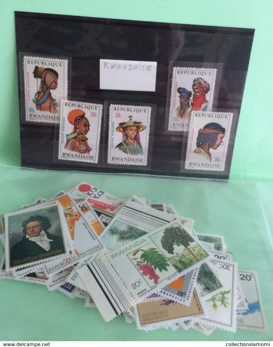 Lot timbres neufs, Afrique Lot Rwandaise voir photos (n°11)