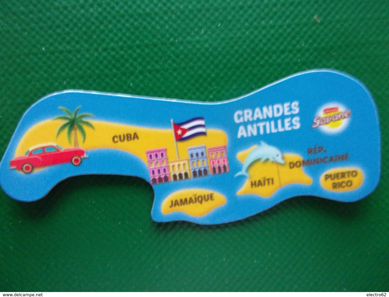 Magnet Brossard Grandes Antilles Cuba Jamaïque Haïti Puerto Rico République Dominicaine  Voiture Car - Tourisme