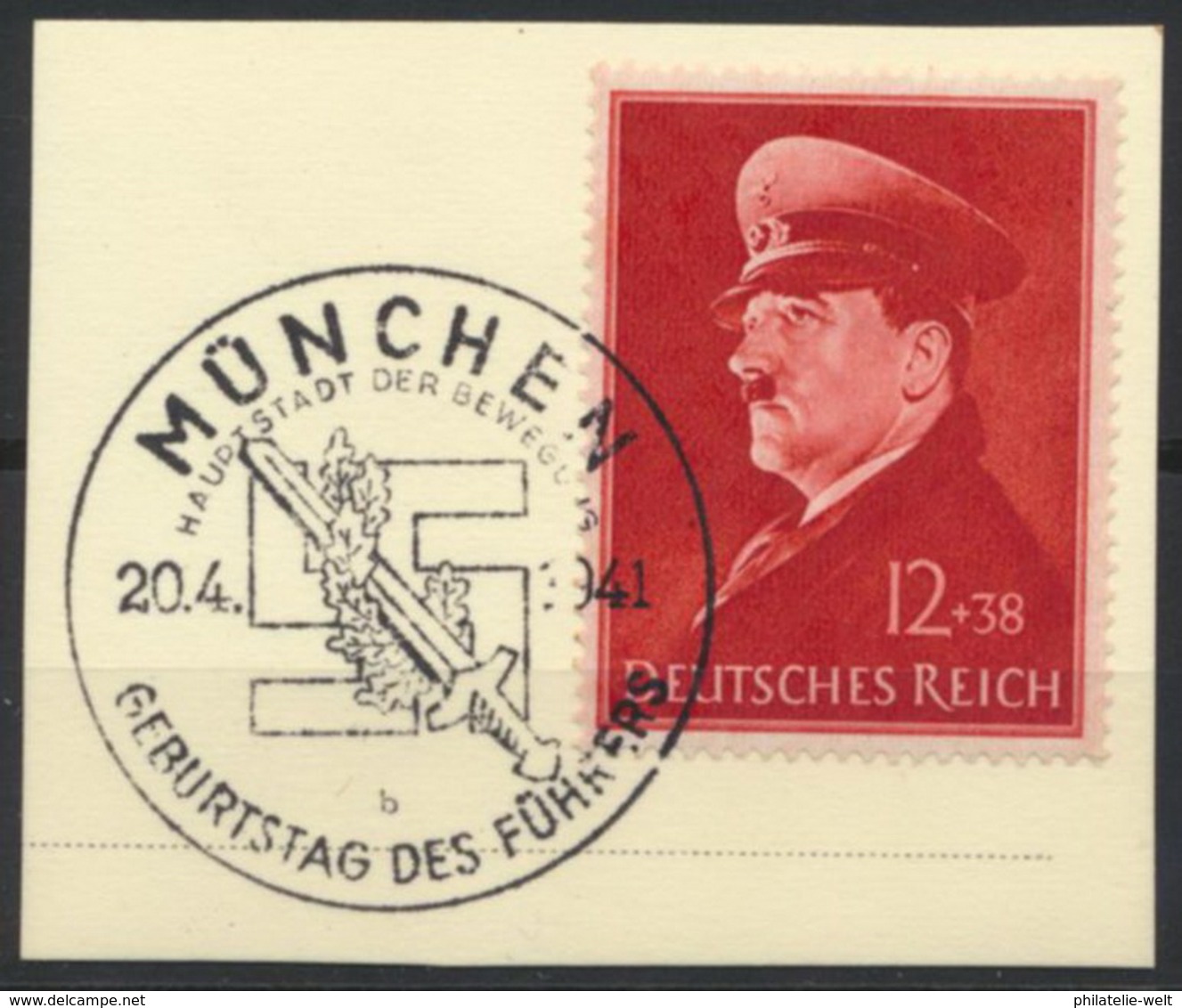 Deutsches Reich 772x O Briefstück Sonderstempel München Geburtstag - Used Stamps