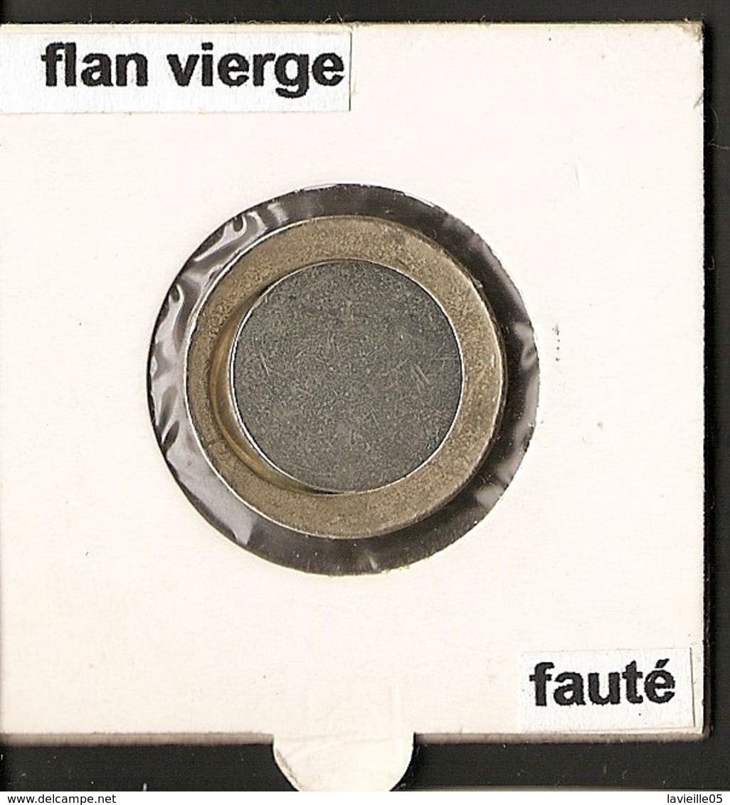 Piece Euro Flan Vierge Fauté Fehlprägung - Variétés Et Curiosités