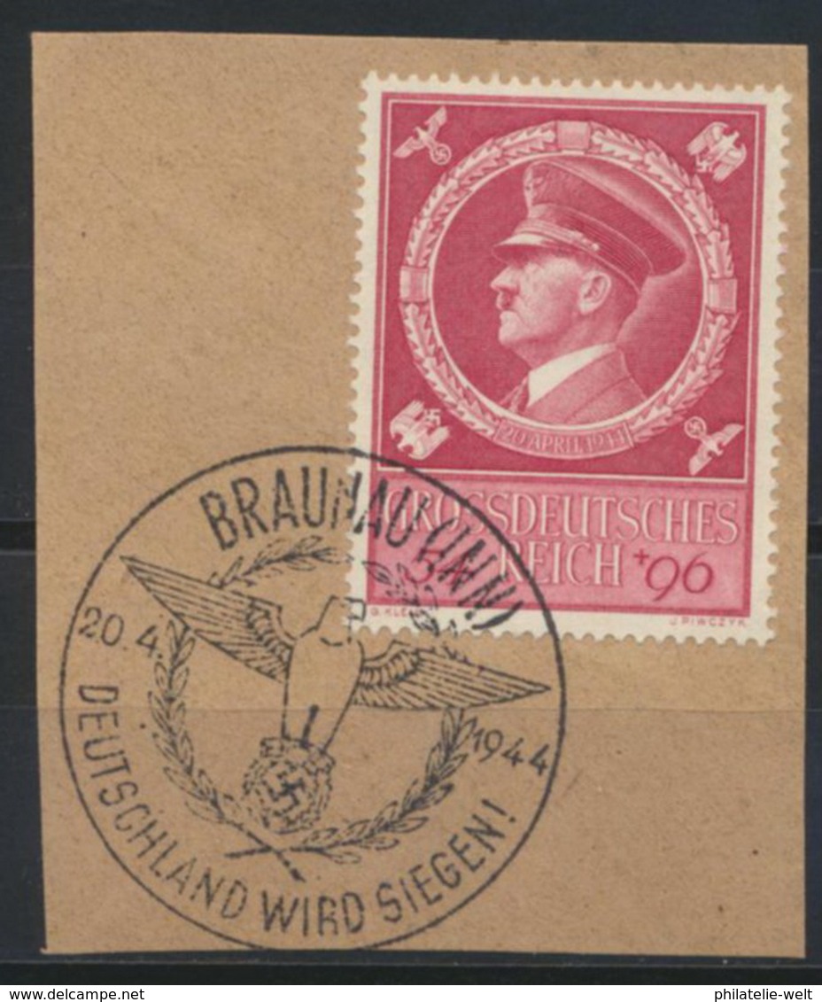 Deutsches Reich 887 O Briefstück Sonderstempel Braunau - Used Stamps