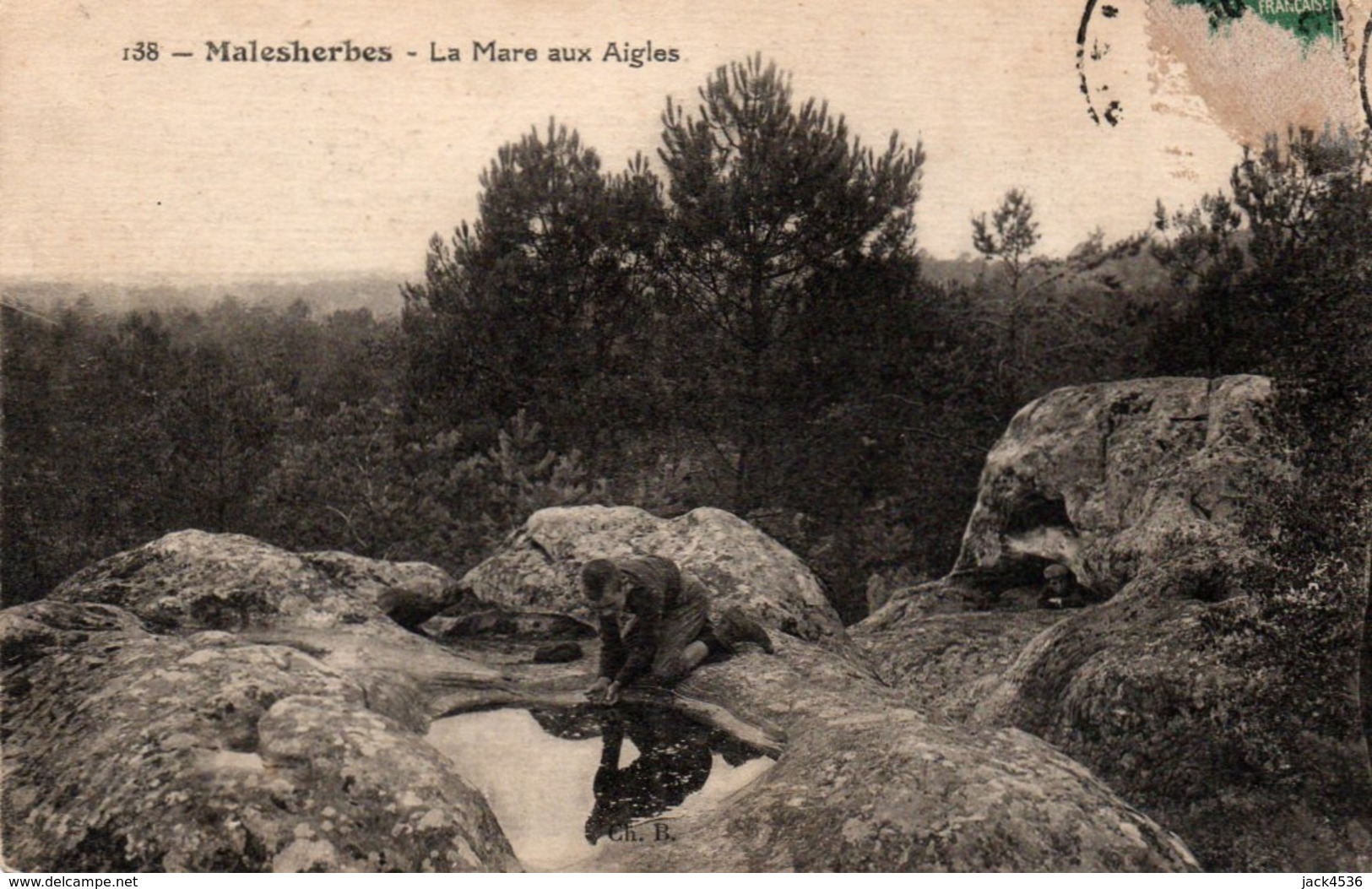 Carte Postale Ancienne - Circulé - Dép. 45 - MALESHERBES - La Mare Aux Aigles - Malesherbes