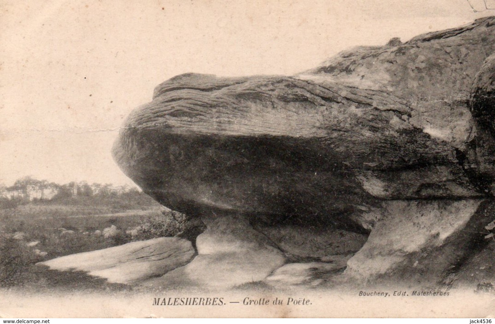 Carte Postale Ancienne - Circulé - Dép. 45 - MALESHERBES - Grotte Du Poete - Malesherbes