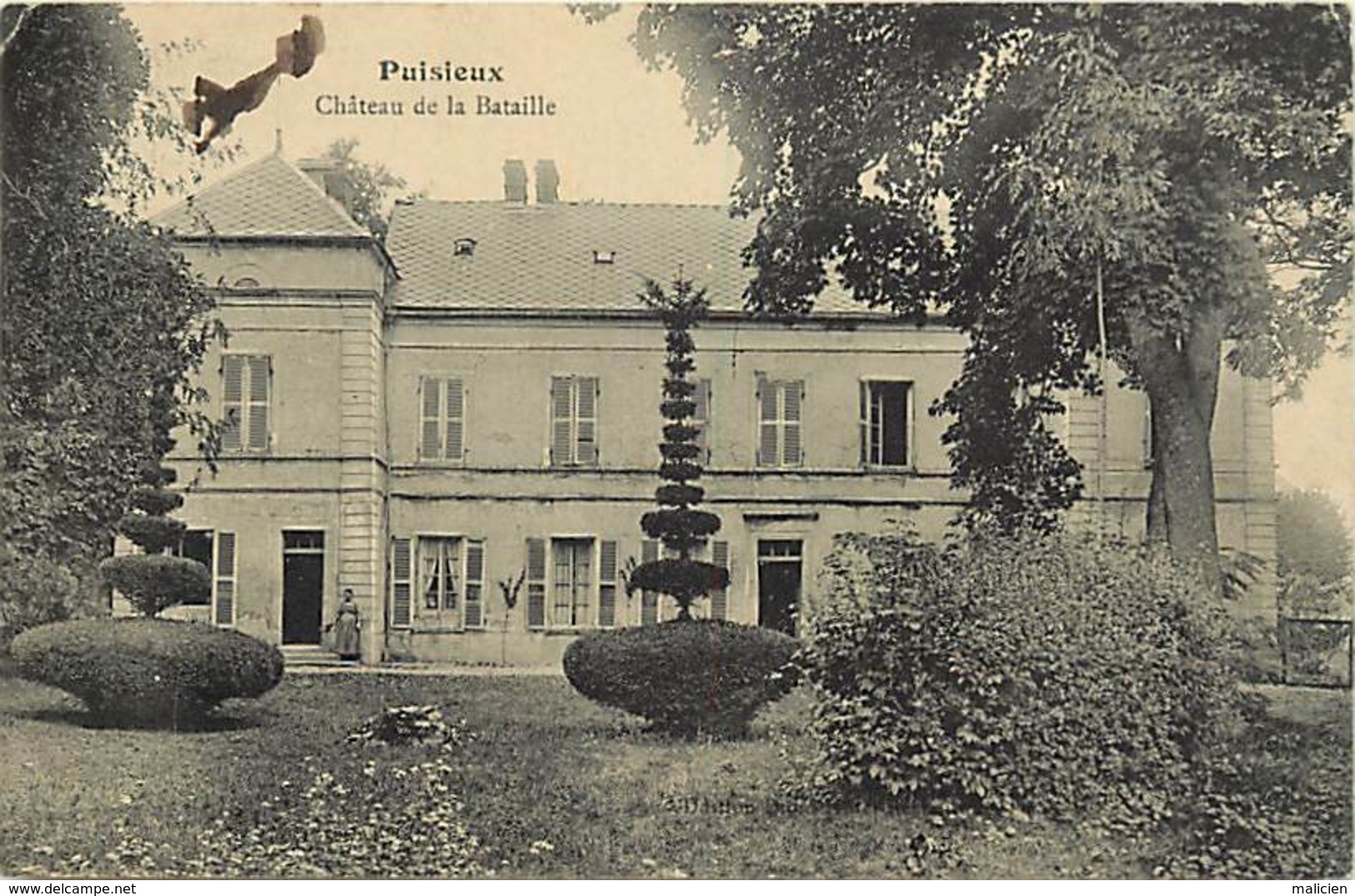 - Val D'oise -ref-656- Puisieux En France - Chateau De Bataille - Arbre Taillé - Arbres - Chateaux - - Puiseux En France