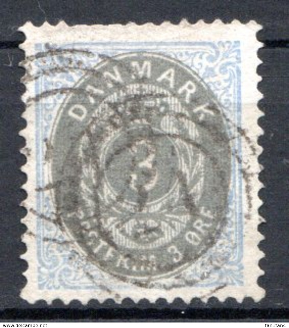 DANEMARK (Royaume) - 1875-1903 - N° 22 - 3 S. Bleu Et Gris - Oblitérés