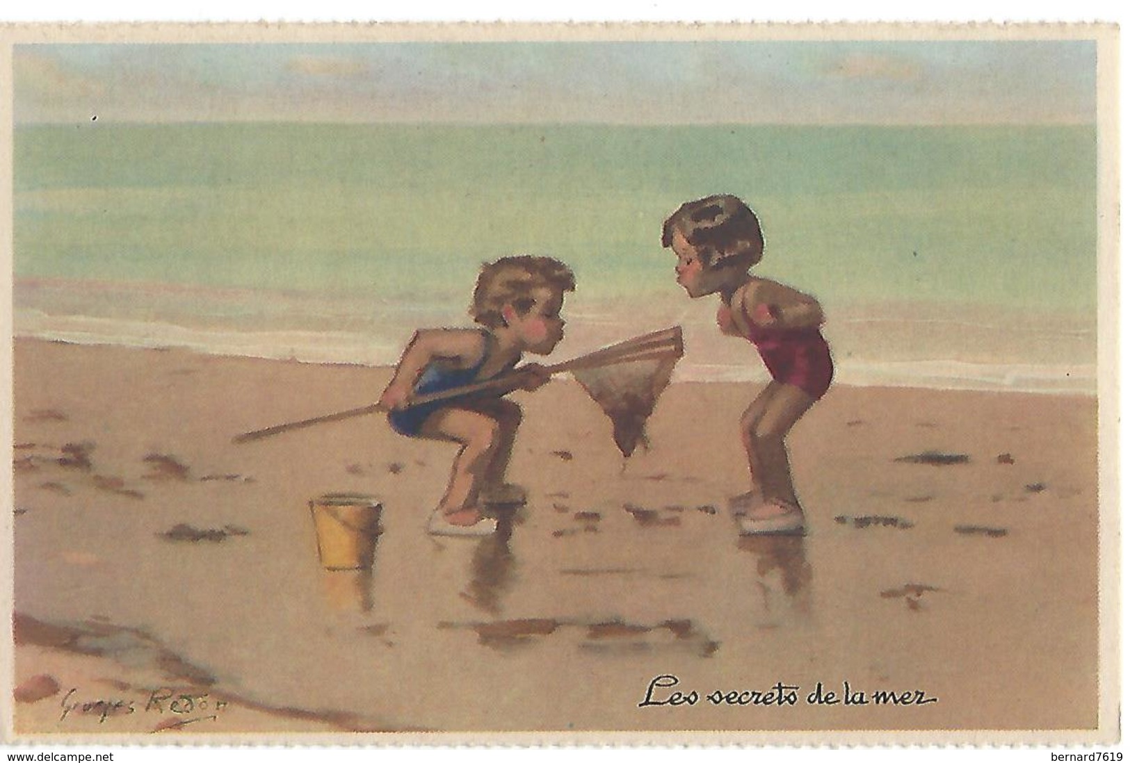 Illustrateur  Georges Redon  Les Secrets De La Mer - Redon