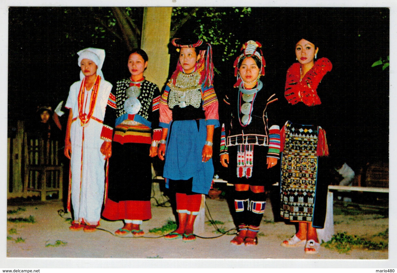 C. P.  PICCOLA    VARIOUS HILL TRIBE  GIRLS  AT OLD  CHIENG-MAI  CULTURAL CENTER      2 SCAN  (NUOVA) - Tailandia