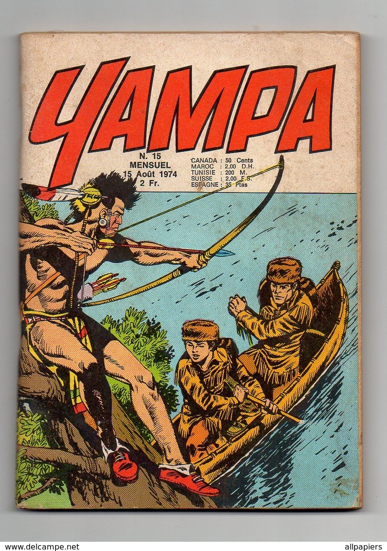Petit Format Yampa N°15 Davy Crockett - Chikotawa - L'infaillible Archer De 1974 - Lug & Semic