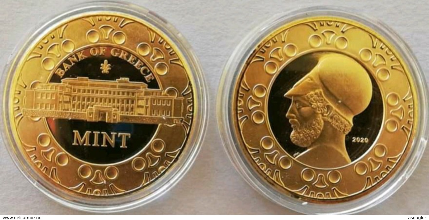 Greece Official Medal World Money Fair 2020 Proof - Fourth Edition Participation (free Shipping Via Registered Air Mail) - Adel